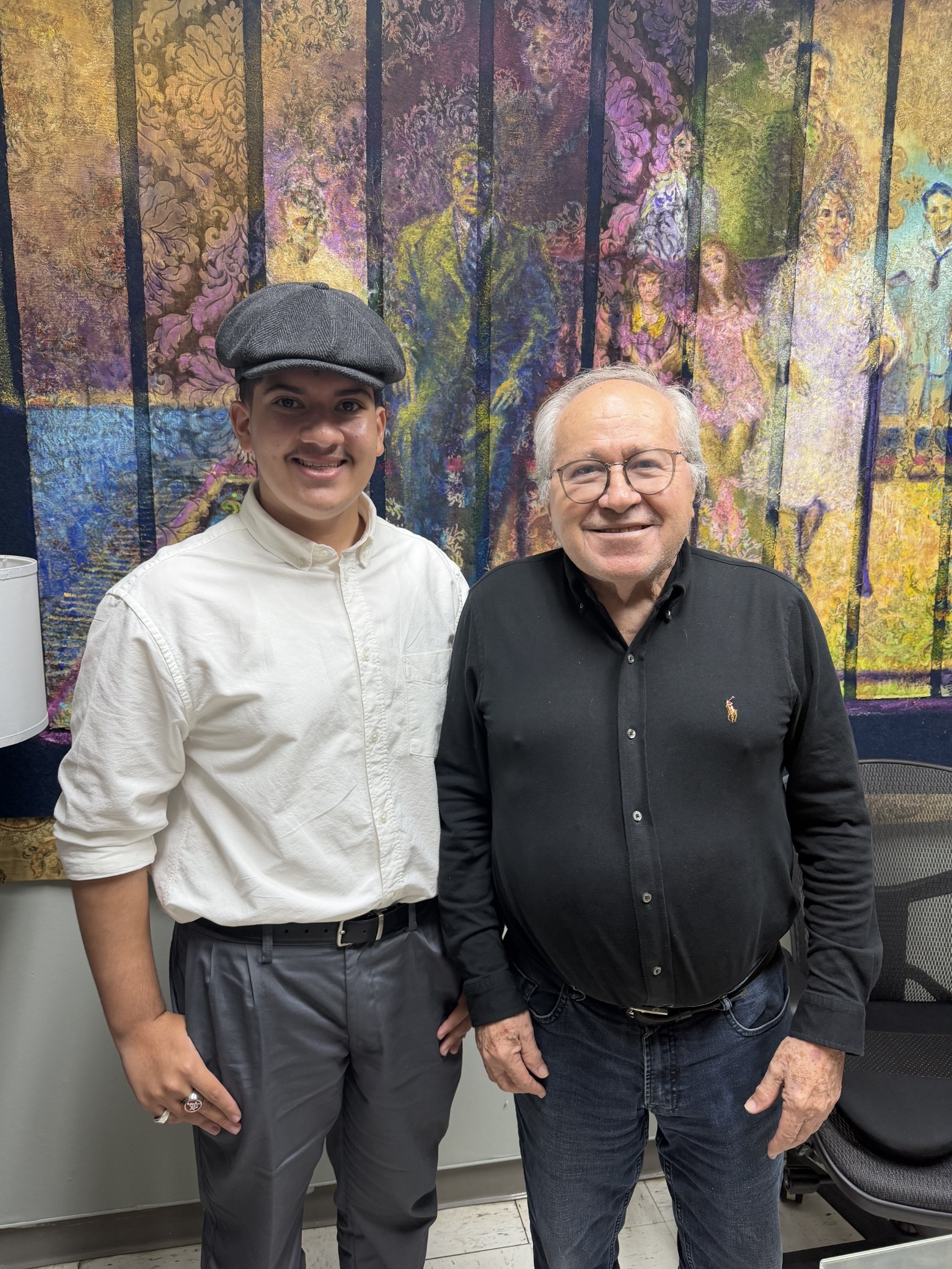 Jean Ortiz con Marco Antonio Rigau