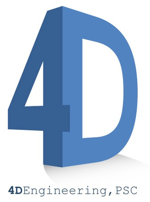 Logotipo: 4D Engineering, PSC