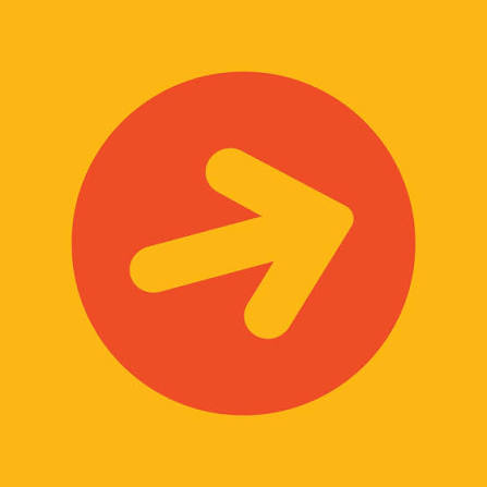Logotipo: Marca colaboradora — emblema de flecha
